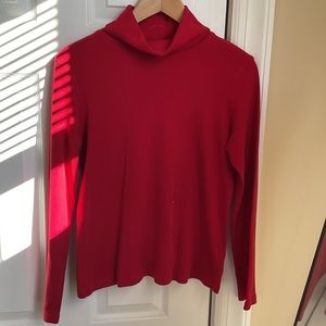 Liz Claiborne great condition bright red turtleneck size small
